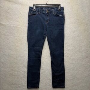 Banana Republic 27P Skinny Fit Jeans Mid Rise Dark Blue Stretch